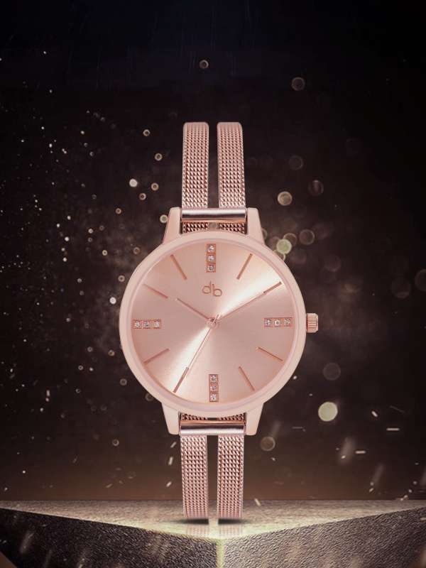 Myntra rose gold 2025 watches