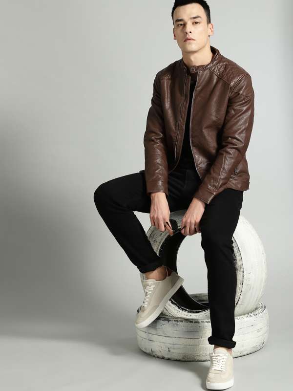 Men Leather Jackets Roadies Buy Men Leather Jackets Roadies online in India