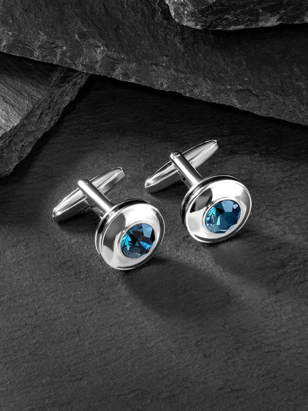 Silver cufflinks online sales