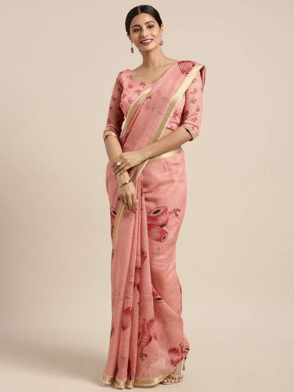 Linen Saree Shop For Latest Linen Sarees Online In India Myntra Linen sarees online shopping:buy latest collection of linen sarees from our saree store jayalakshmisilks.beautiful set of linen sarees linen sarees. latest linen sarees online in india