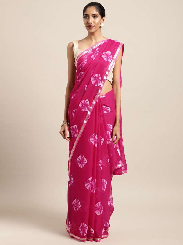 bandhani sarees silk