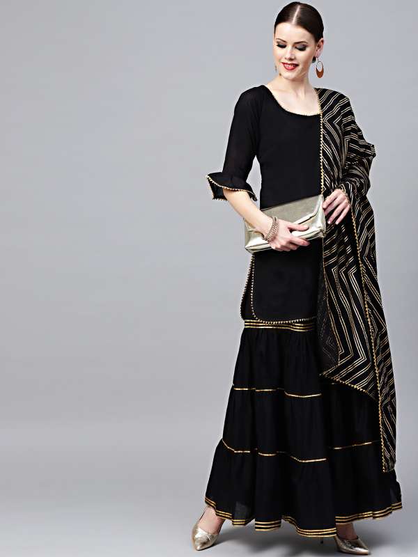 sharara suits on myntra