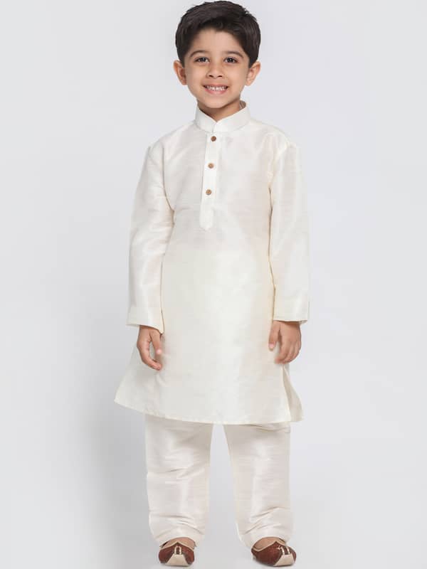 Little Boys 3-delige Kurta Pyjama met Jas Eid Collectie Kids Sherwani Designer Kurta Kleding Jongenskleding Kledingsets Feestelijke Kleding / Fancy Wear Raksha Bandhan 