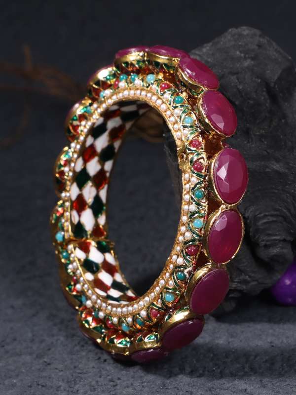 Artificial ruby sales bangles online