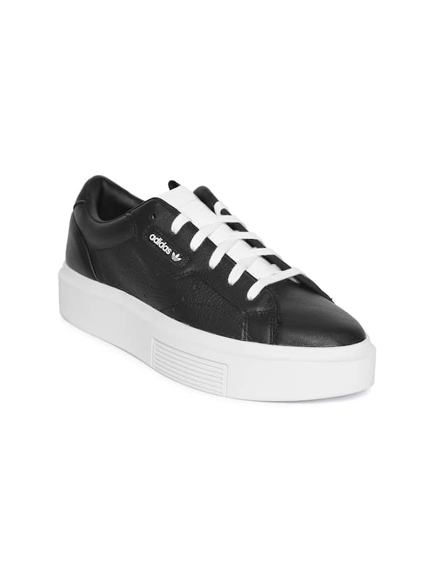 adidas black leather women's shoes