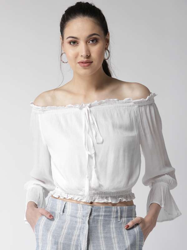 Myntra off shoulder clearance top