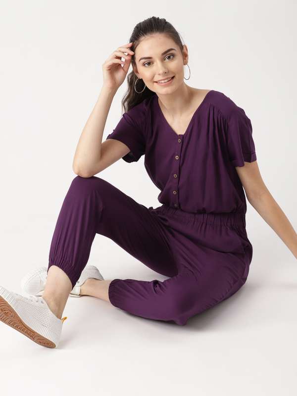 Dressberry Purple Jumpsuit Buy Dressberry Purple Jumpsuit online
