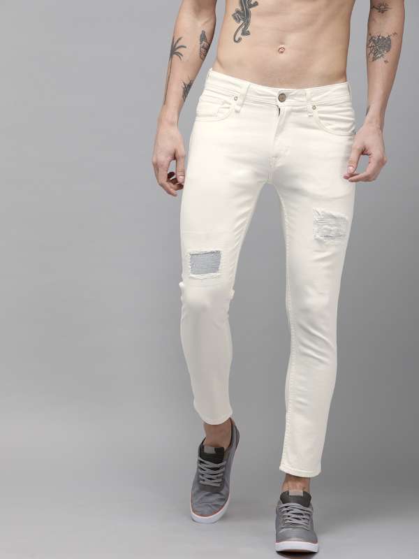 Buy Vibrant Womens Juniors High Waisted Extreme Ripped Jeans 11 White  at Amazonin