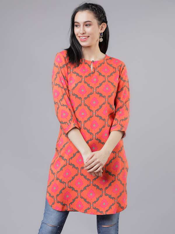 myntra long tops for jeans