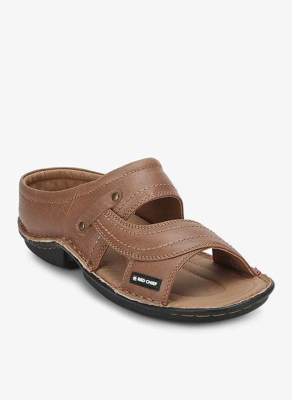 red chief tan casual sandals