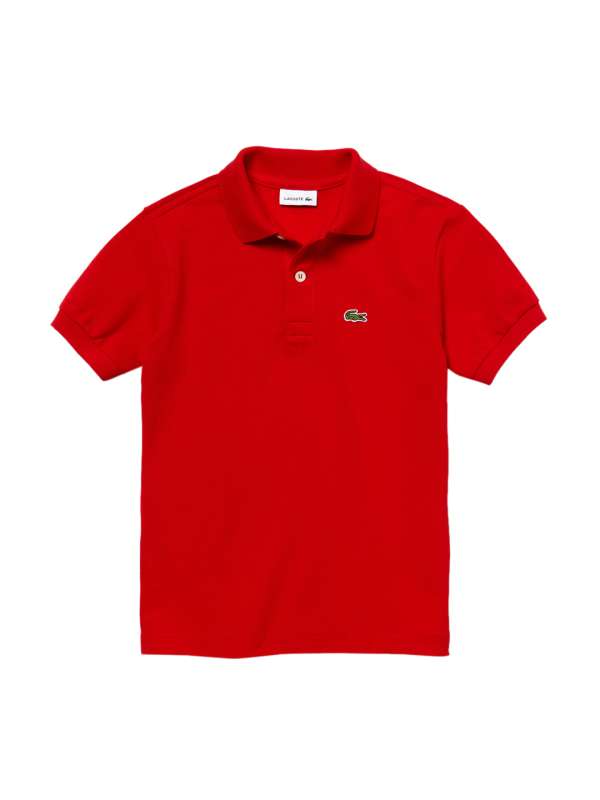 Lacoste Red Striped Polo Collar Tshirts Buy Lacoste Red Striped Polo Collar Tshirts online in India