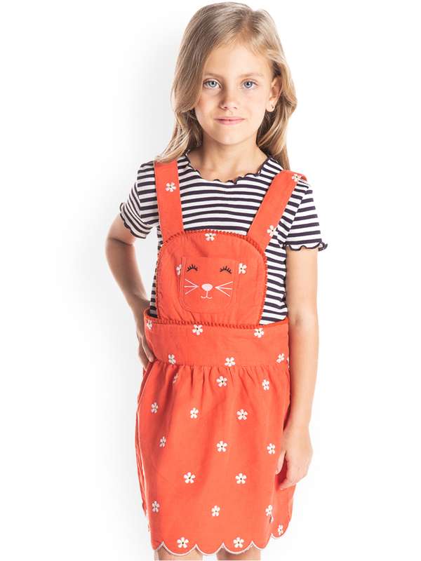 pinafore dress myntra