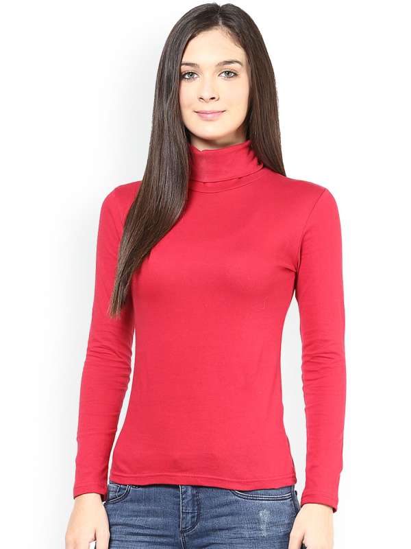 Turtle Neck Tshirt For Women Buy Turtle Neck Tshirt For Women Online In India