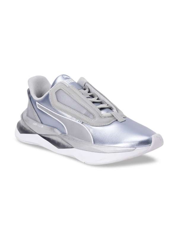 puma silver shoes