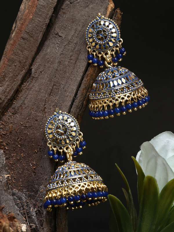 Metal jhumkas online sale