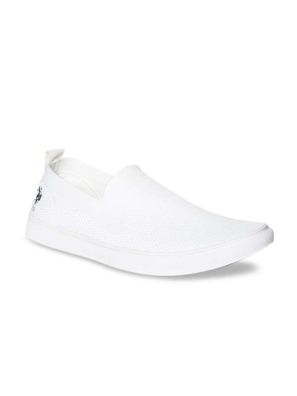 black and white slip on shoes
