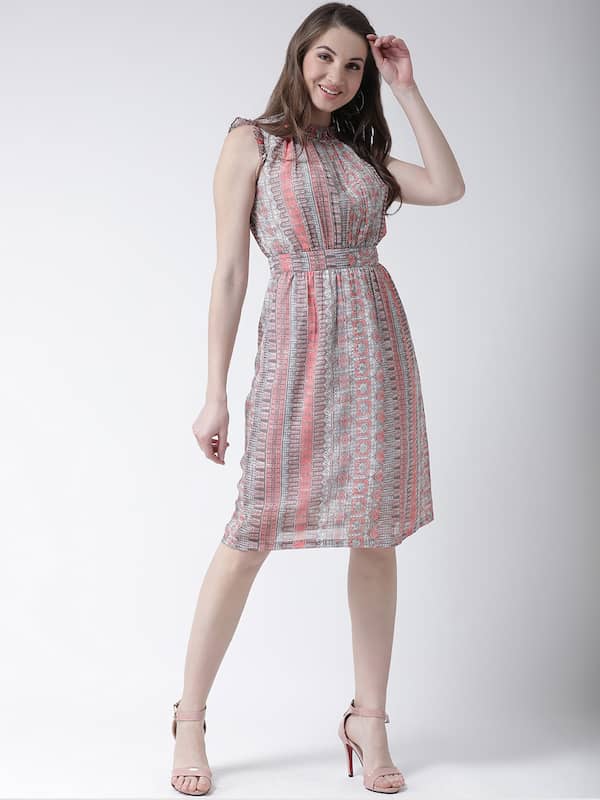 Knee Length Dress - Buy Knee Length Dresses Online in India
