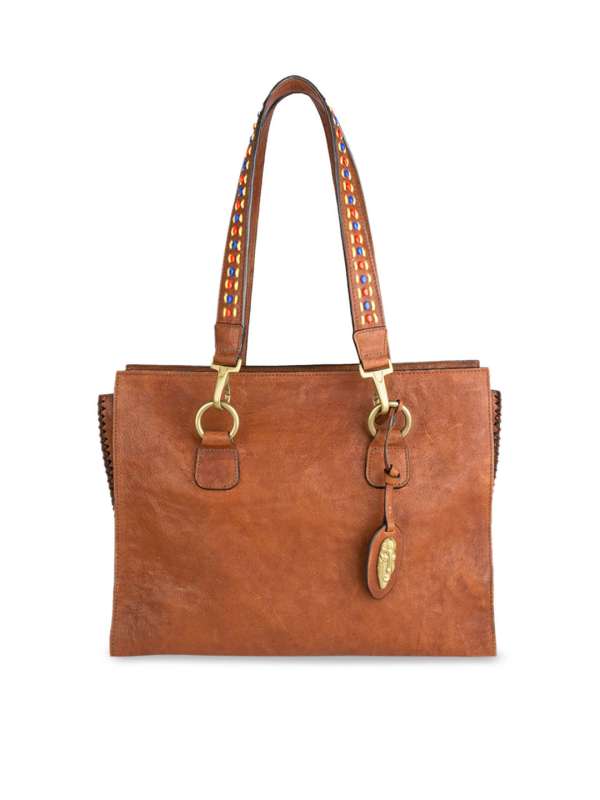 myntra leather bags