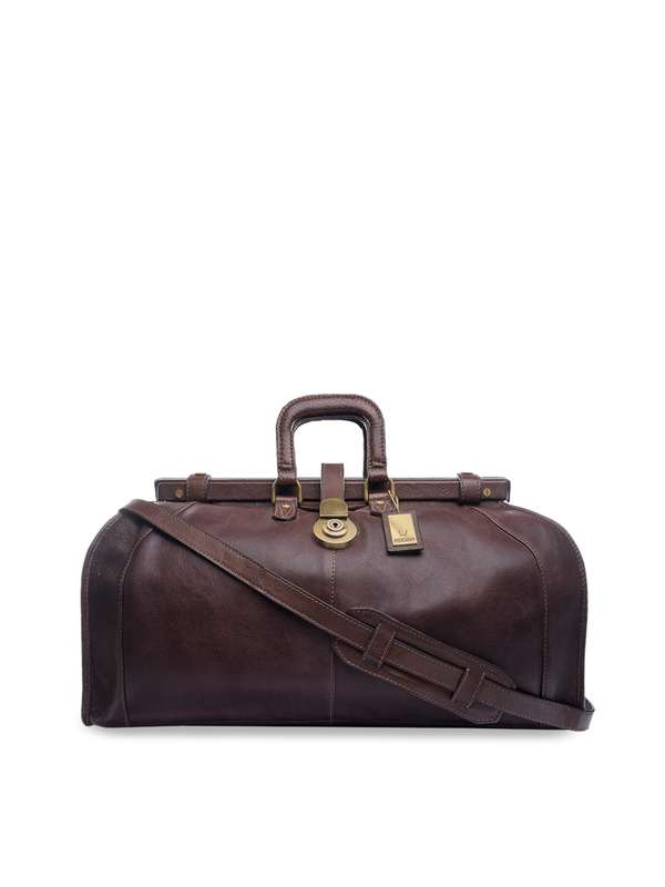 Leather duffle bags online clearance