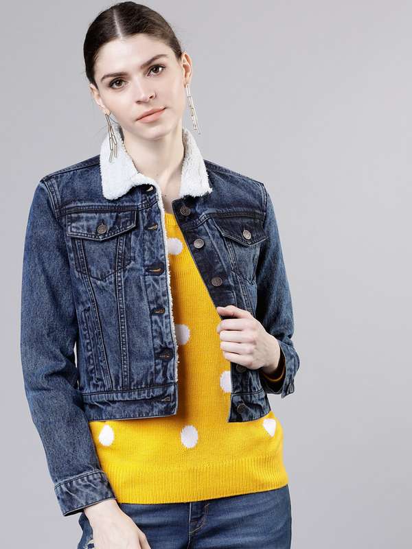 myntra denim jacket women