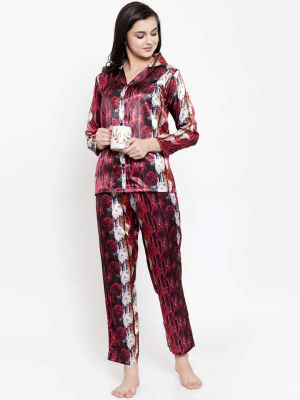 Myntra satin night suit