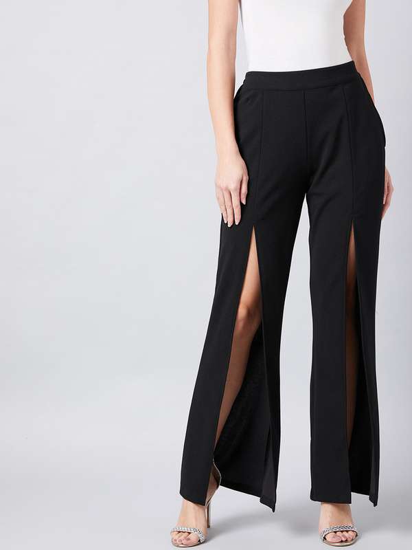 slightly flared trousers