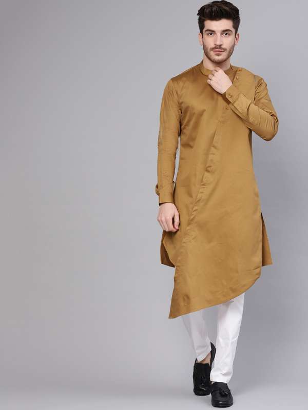 Khaki colour kurta shop pajama