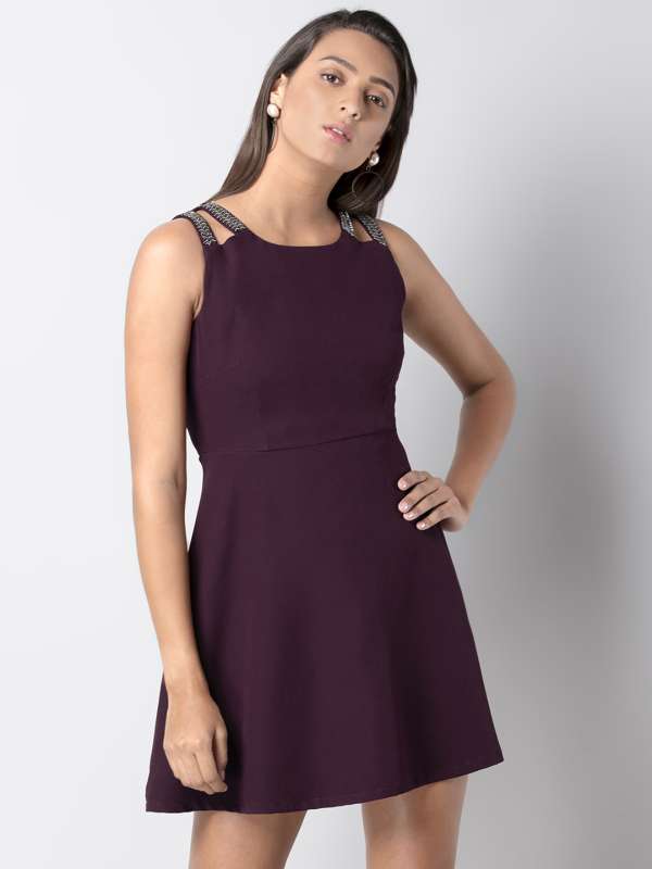 faballey maroon dress