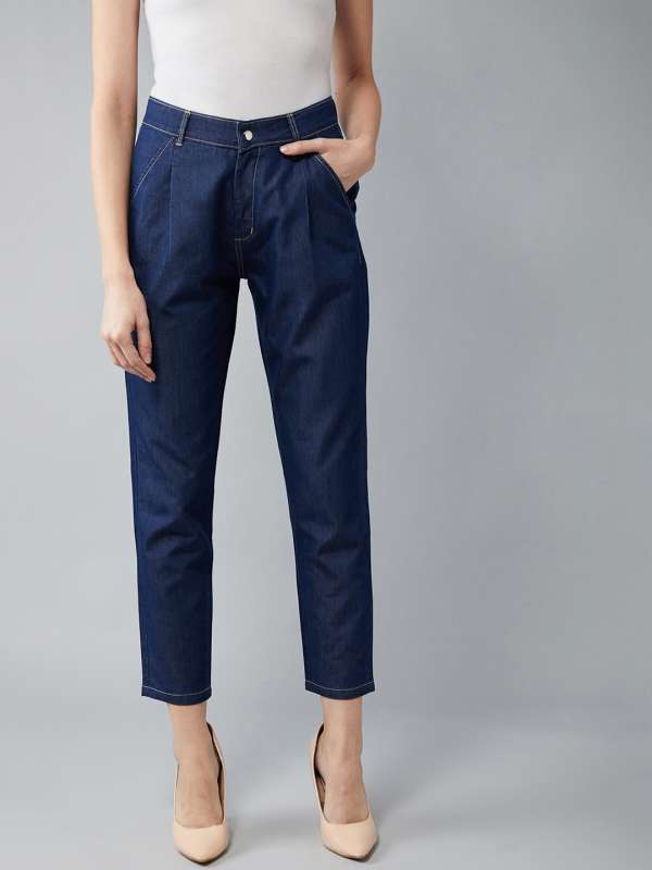 high rise jeans myntra