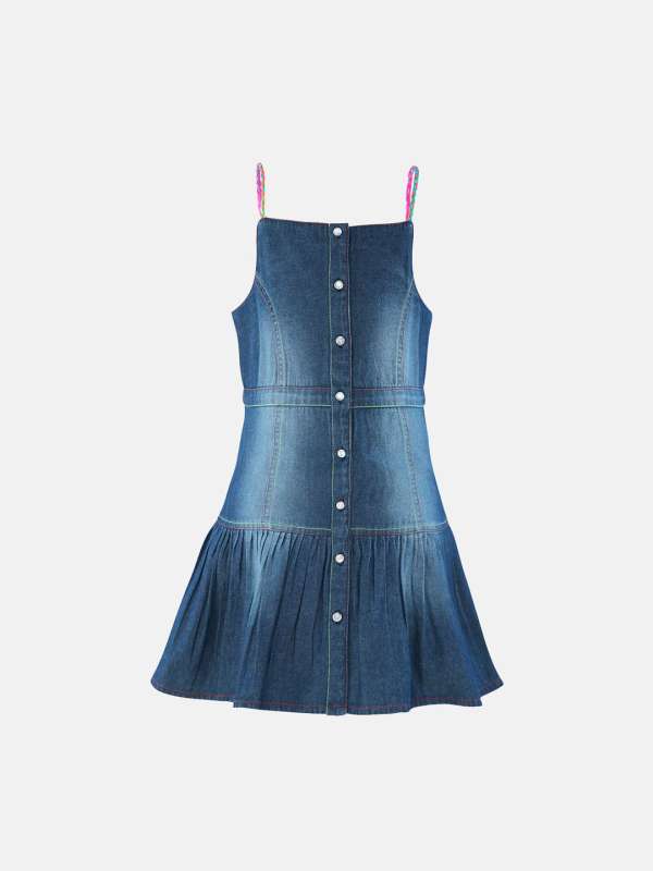 myntra denim dress