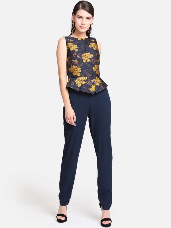 Kazo Blue Jumpsuit Buy Kazo Blue Jumpsuit online in India