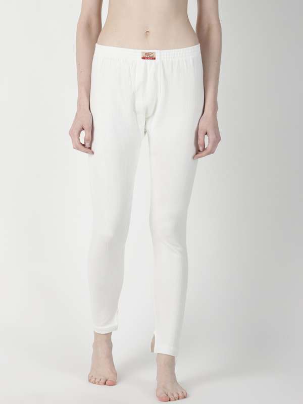 Buy Dollar Ultra Women's Thermal Trousers White Online In India At
