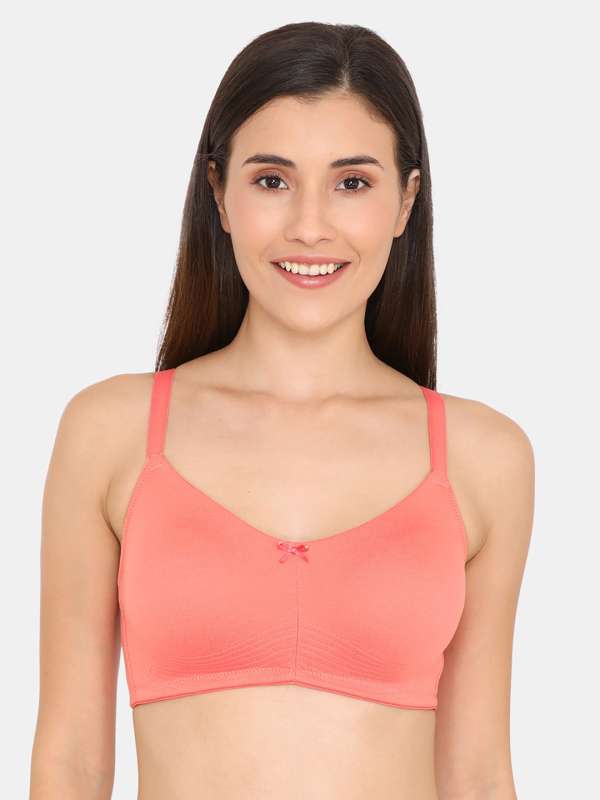 Buy Zivame Padded Wired 3/4th Coverage Strapless Bra - Coral at Rs.584  online