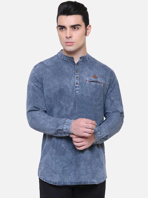 Denim Kurtas Men Buy Denim Kurtas Men online in India