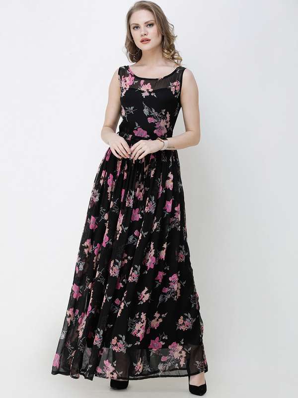 chiffon long frock