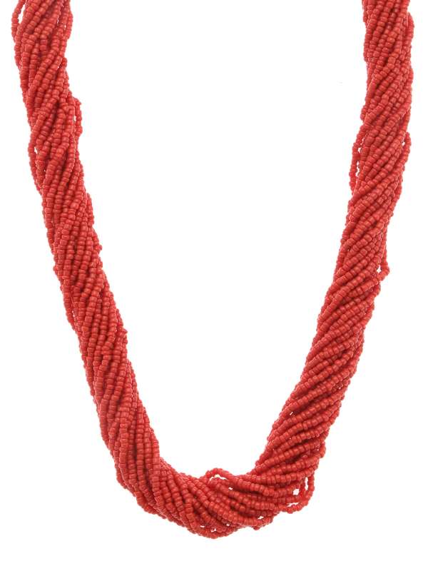 Red Necklace Buy Red Necklace Online in India Myntra
