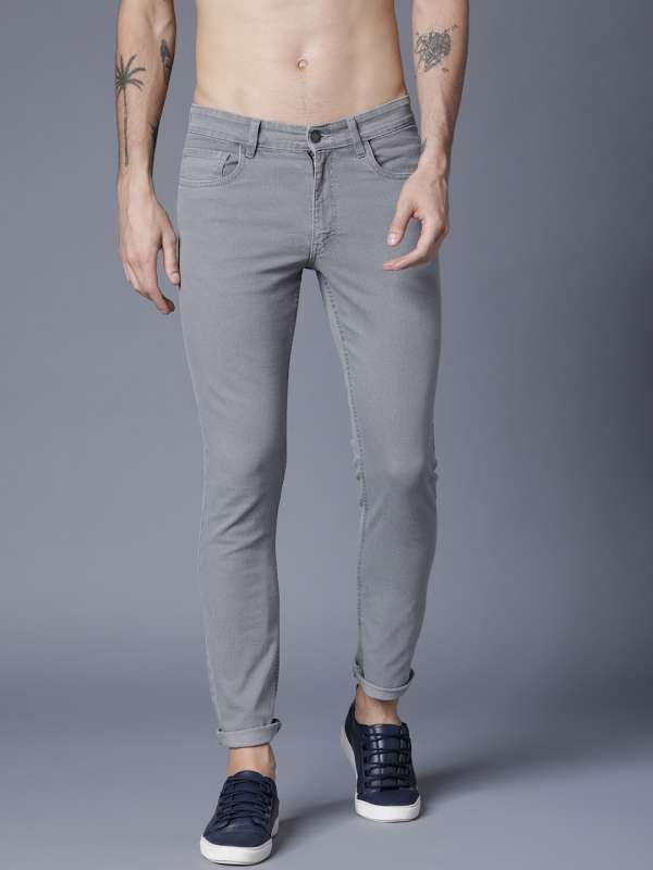 grey jeans mens myntra