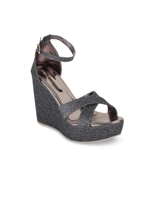 Bruno Manetti Grey Wedges Buy Bruno Manetti Grey Wedges online in India