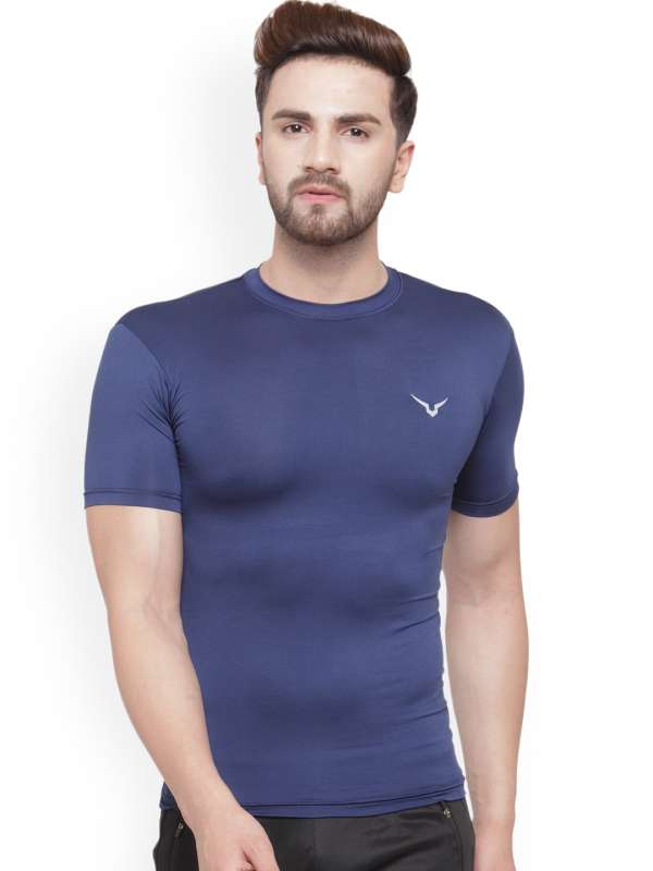 Buy +MD Womens Compression Slimming Shirt 3/4 Long Sleeve Undershirts  Round-Neck Basic Shapewear Thermal Tops Online at desertcartINDIA