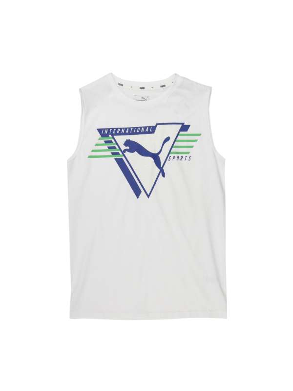 puma sleeveless t shirt india