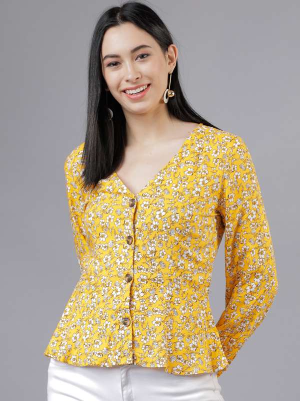 Yellow Top - Shop Latest Collection of Yellow Tops Online at Myntra