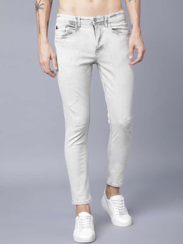 grey jeans mens myntra