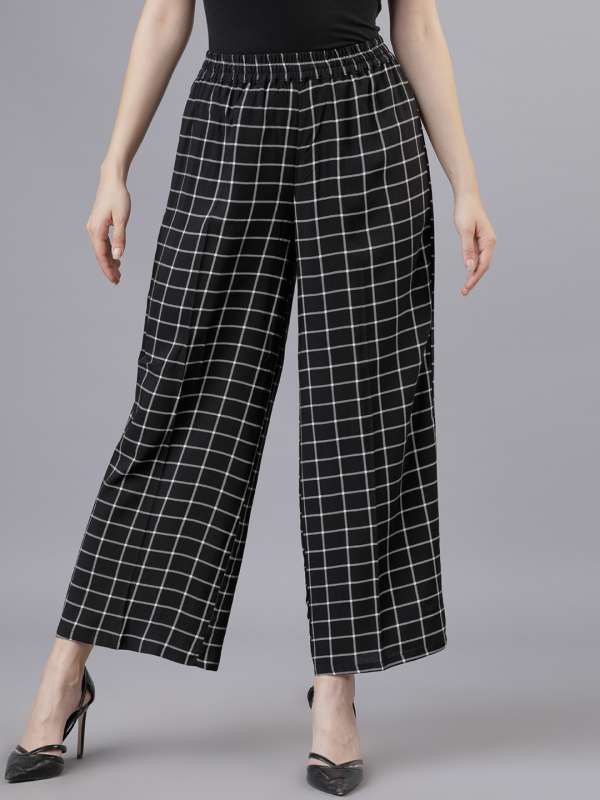 printed palazzo pants myntra