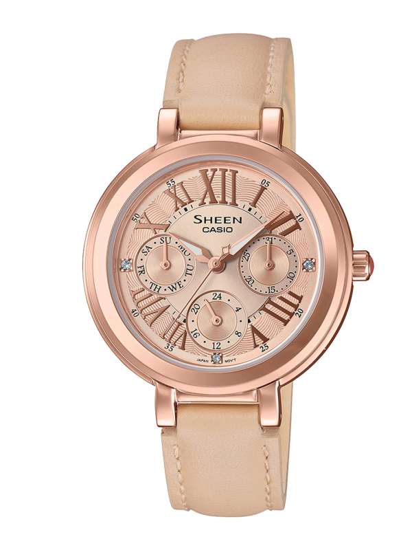 Casio Sheen 9adr Sx143 Golden Rose Gold Analog Watch 2935775 Htm Buy Casio Sheen 9adr Sx143 Golden Rose Gold Analog Watch 2935775 Htm online in India