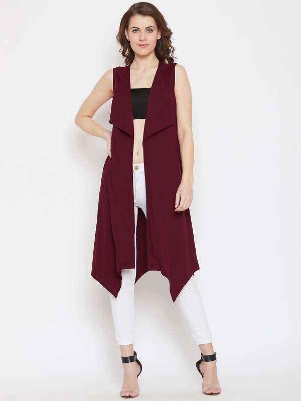 Maroon outlet long shrug