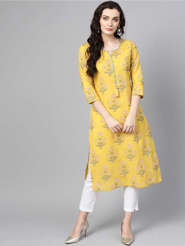 party wear kurtis myntra
