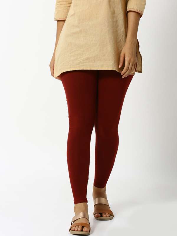 Buy Lux Lyra Legging L13 Maroon Free Size Online at Low Prices in India at
