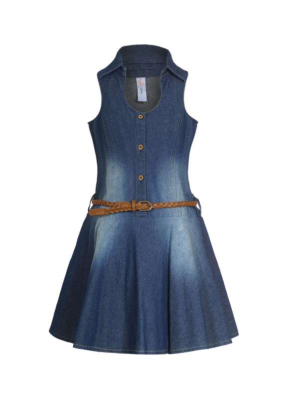 denim frocks for kids