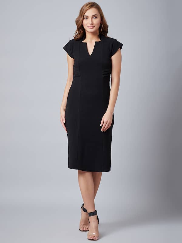 Buy Athena Burgundy Mandarin Collar Maxi Dress - Dresses for Women 5559085  | Myntra