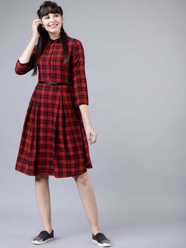 myntra shirt dress